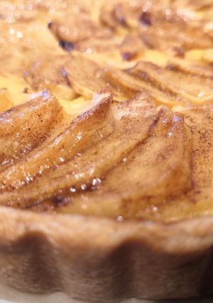 Une photo de Tarte aux pommes et canelle