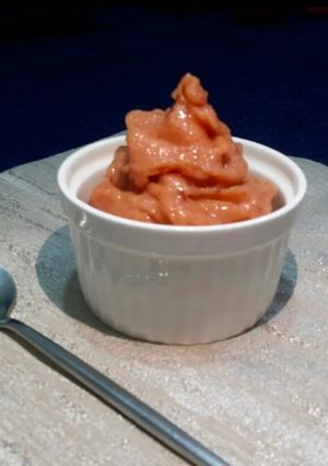 صورة لوصفة سوربيه الخوخ والنكتارين🍨 Peach and nectarine sorbet