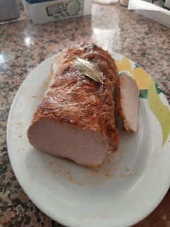 Una foto de Carne mechada con patatas al horno
