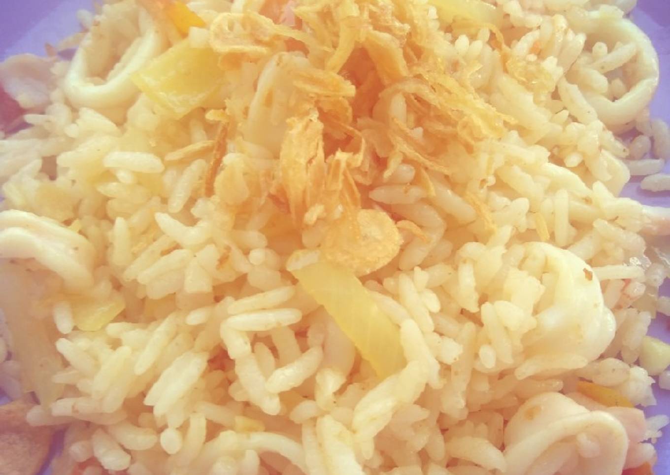Nasi goreng cumi untuk anak 1th+