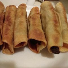 A picture of Steak-n-Cheese Tacos (Flautas).