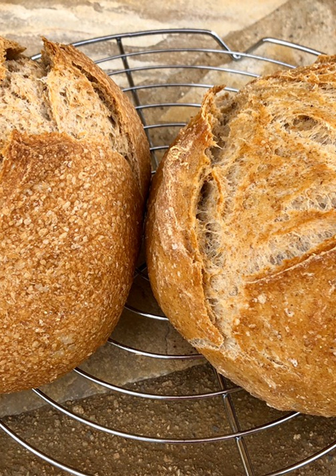 Una foto de Pan con masa madre