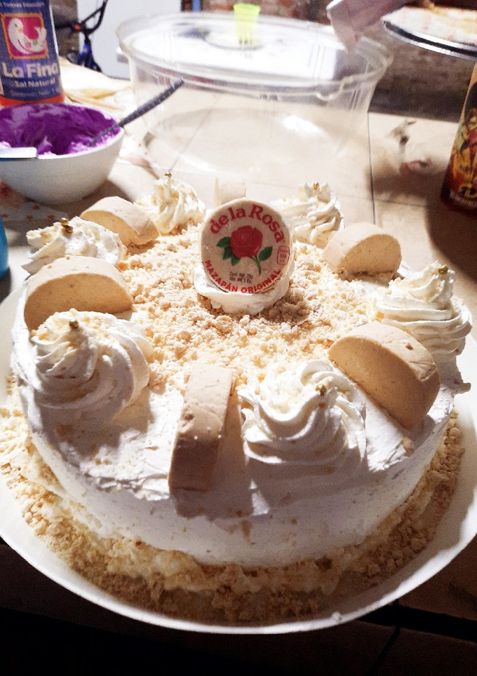 Una foto de Pastel de tres leches de mazapán