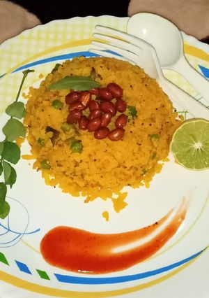 स्ट्रीट स्टाइल पोहा 10 मिनट (street style poha 10 minutes recipe in Hindi) रेसिपी मुख्य फोटो