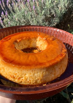 Una foto de Flan casero