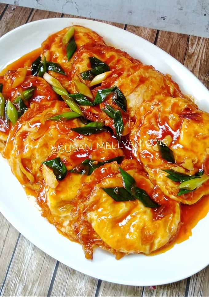 Foto resep Telur ceplok asam manis