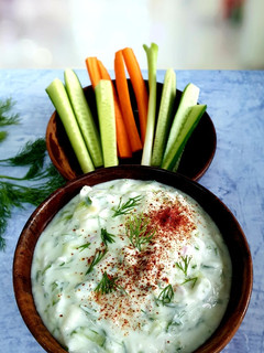 A picture of TZATZIKI (Cucumber Yogurt Dip).