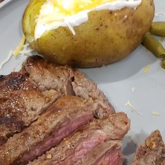 A picture of Cheating baked potatoes.