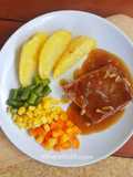 1096. Tuna Steak Grill Saus Cokelat