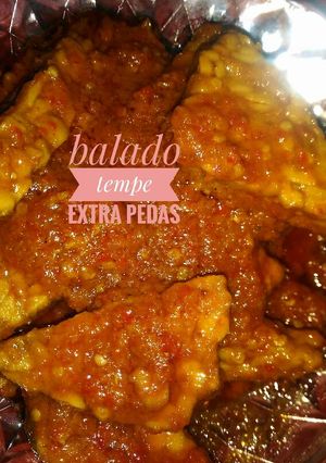 Foto resep Balado tempe extra pedas