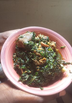 A picture of Vegetable soup.