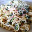 Spinach Spagetti Carbonara