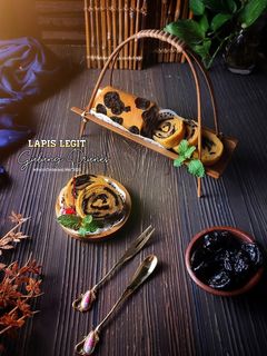 Foto resep Lapis legit gulung prunes