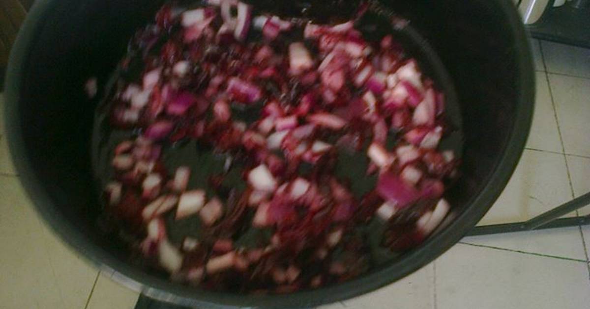 Flor de jamaica guisada para tacos Receta de MARTÍN GERARDO RAMÍREZ CORREA-  Cookpad