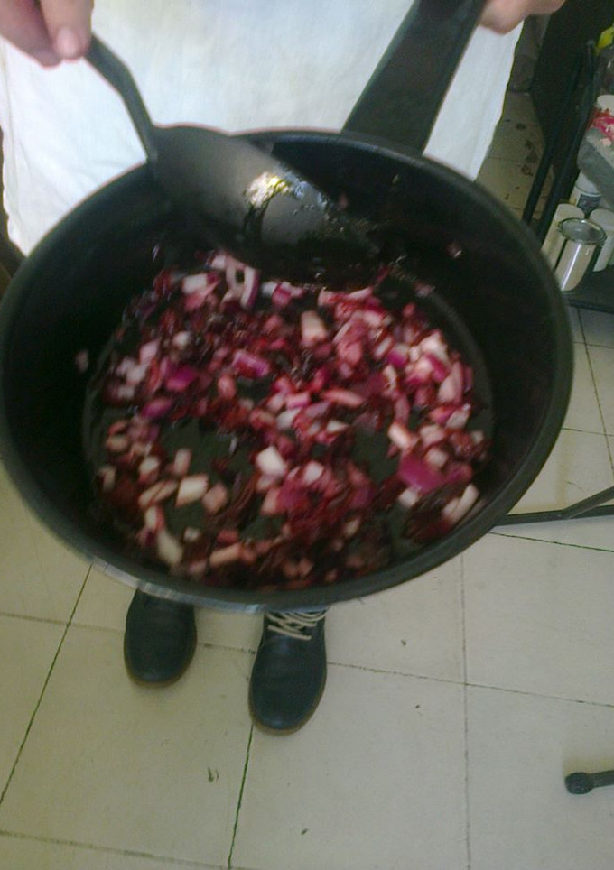 Una foto de Flor de jamaica guisada para tacos