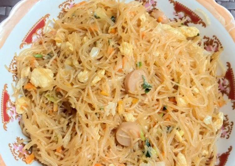 Resep Bihun goreng simple saos tiram yang Lezat