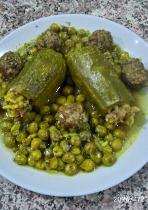 Une photo de Tajine de Petit Pois et Courgettes