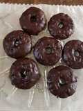 Donitas de chocolate oscuro