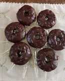 Donitas de chocolate oscuro