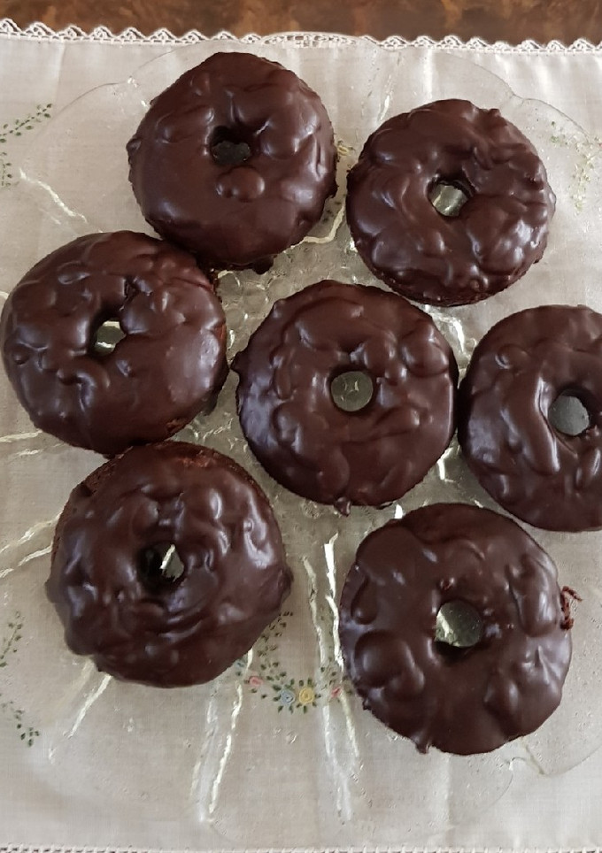 Una foto de Donitas de chocolate oscuro