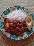 Cerdo con vinagre de manzana
