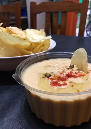 Una foto de Hummus de garbanzos