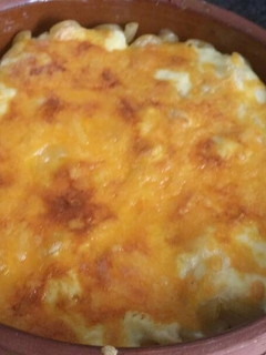 A picture of Pasta with sour cream.