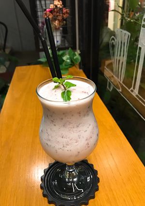 Hình của món Sinh tố đậu đỏ.