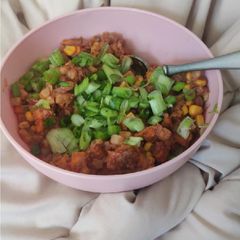 Southwestern corn beef hash A picture of Southwestern corn beef hash.