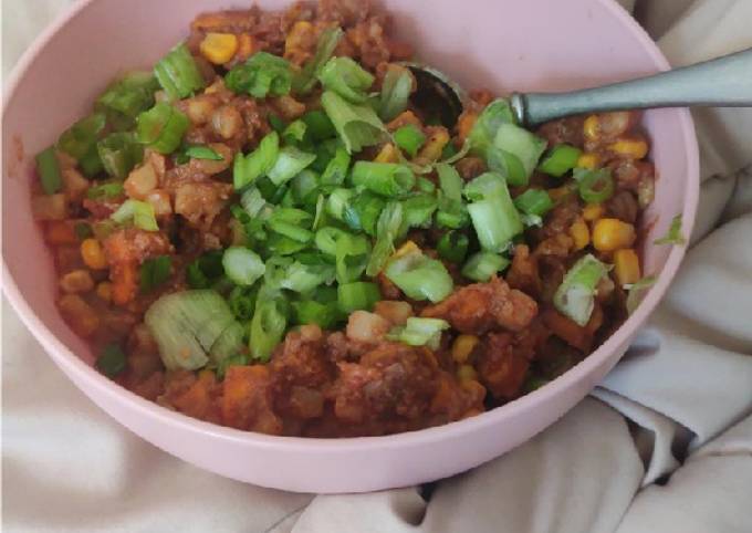 Southwestern corn beef hash