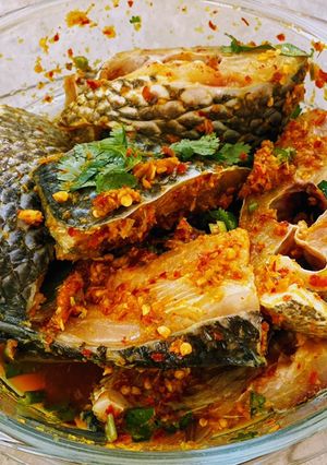 A picture of Steamed Tilapia with Herbs.