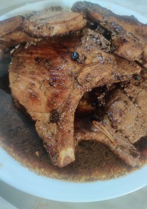 A picture of Pork Chop Bistek.