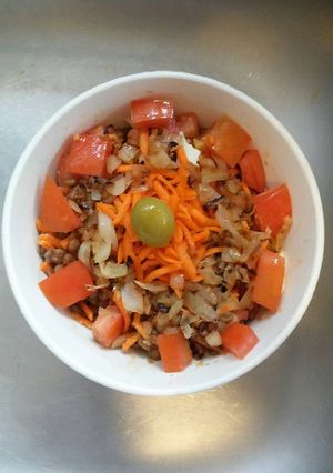 Una foto de Ensalada de lentejas