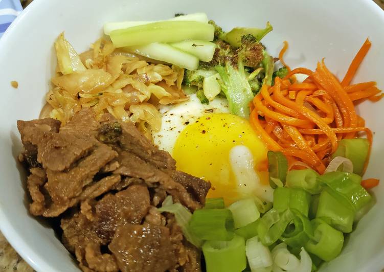 Recipe of Super Quick Homemade Bibimbap with Bulgogi Beef