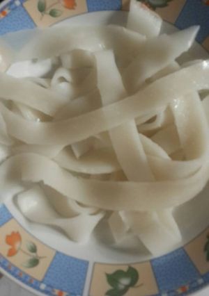 Foto resep Homemade kue tiaw / noodle rice / mie beras