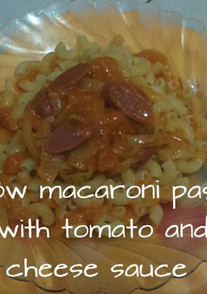 Foto resep Elbow macaroni pasta with tomato and cheese sauce