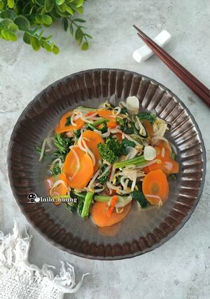 Foto resep Tumis Pedas Sayuran Saus Tiram