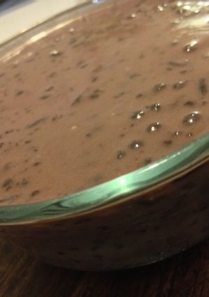 A picture of Black Glutinous Rice Dessert.