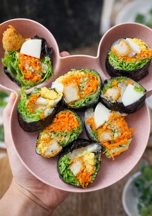 Foto resep Rice Paper Nori Chicken Roll