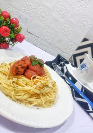 A picture of How to cook plain Spaghetti.