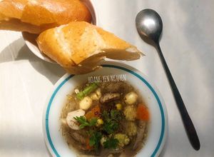 Hình của món Soup rau củ chay.