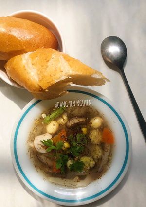 Hình của món Soup rau củ chay.