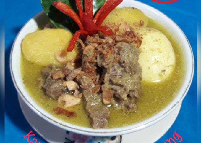 Kare Daging Telur & Kentang