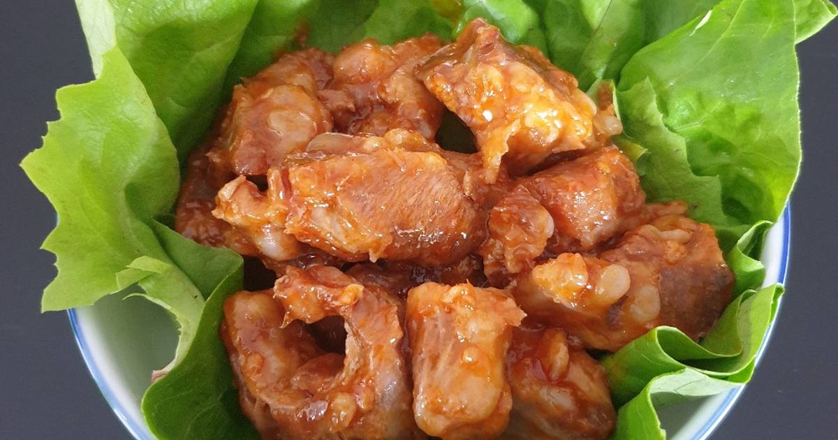 Sweet and sour soft bone pork ribs Recipe by Julianne Ovie Cookpad