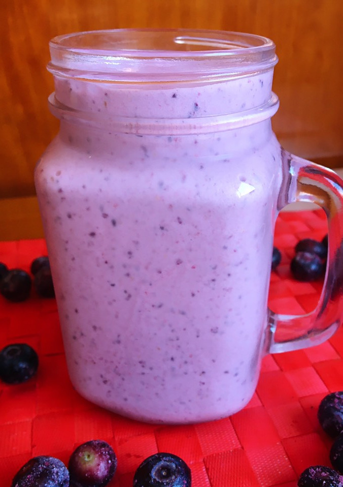 Una foto de Batido de arándanos