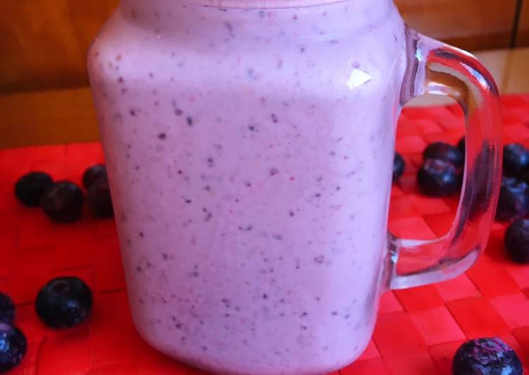 Batido de arándanos