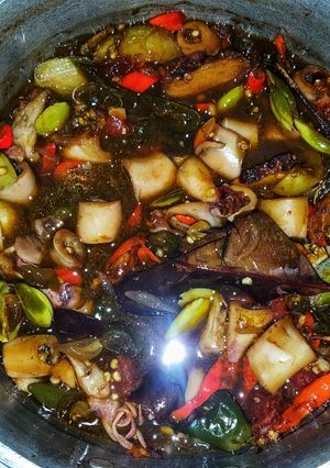 Foto resep Cumi asin pete cabe ijo