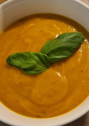 A picture of Homemade vegetable soup.