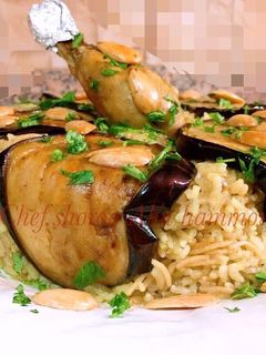 صورة لوصفة مقلوبة باذنجان بطريقتي 🤗🍆