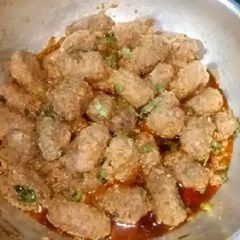 A picture of Muthi Kabab Masala Salan.